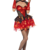 costume sexy vampiressa rossa halloween , carnevale o altre feste a tema - Mazzucchellis