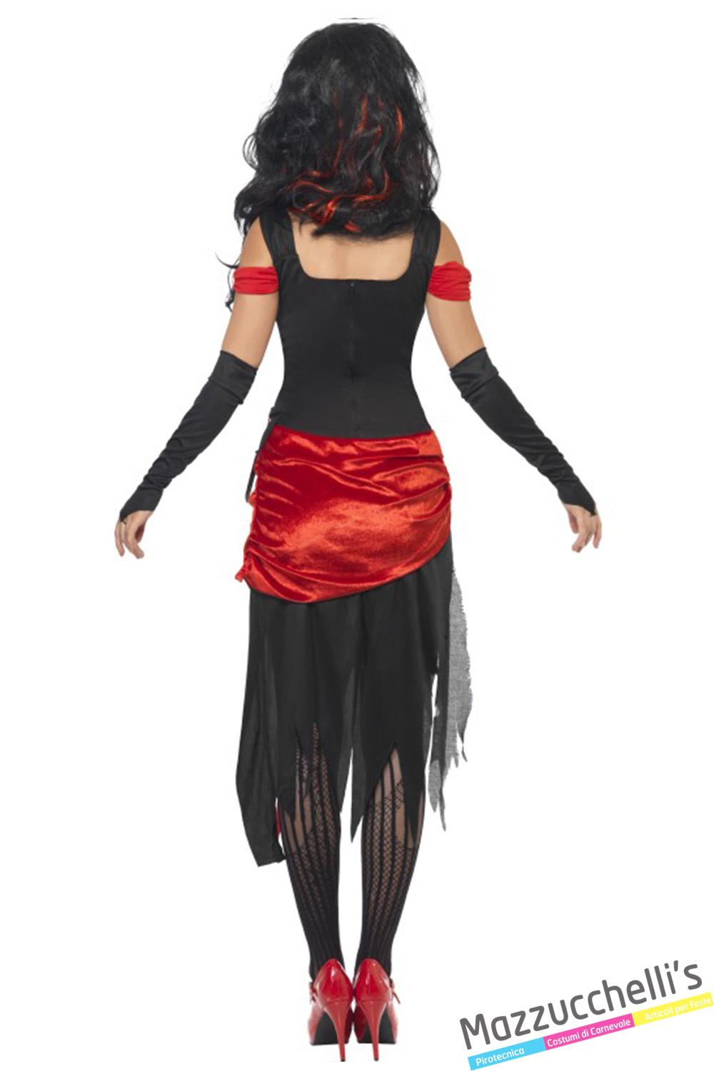 Widmann Costume Devil Lady Diavolessa Diavolo Corna Ali Vestito