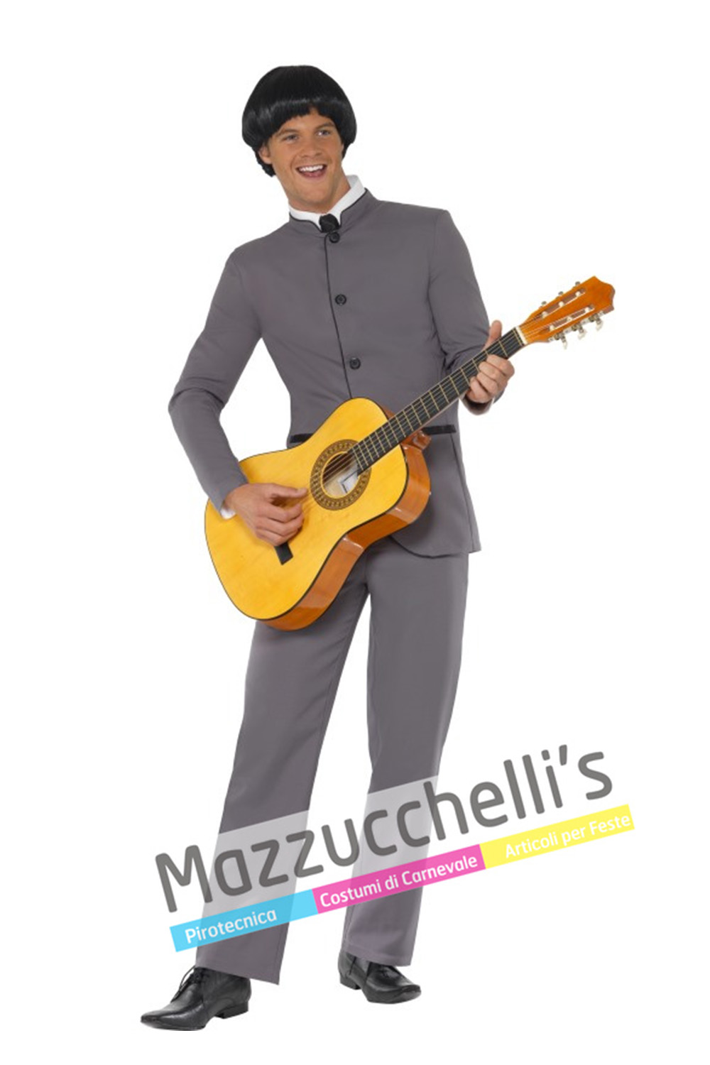 Costume Rockstar Per Bambina – Set 5 Pezzi Con Chitarra E Microfono Gonfiabili – Accessori Anni '80 Rosa – Per Compleanni, Festa In Maschera E Spettacoli
