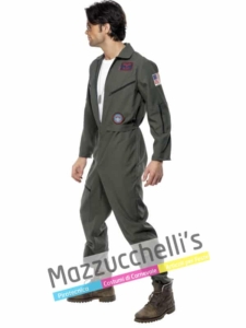Il costume da uomo del fantastico aviatore della marina militare americana del film d'azione Top Gun