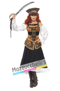 Costume Pirata Steampunk -Viaggio nel Tempo - Mazzucchellis