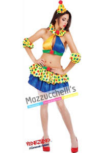 Costume Sexy Clown Pagliaccetta -Mazzucchellis