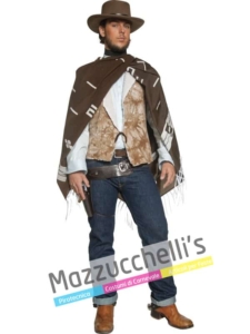 Il costume del solitario pistolero Western del film "PER UN PUGNO DI DOLLARI " interpretato da Clint Eastwood