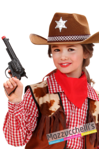 pistola nera o grigia cowboy cowgirl mestieri poliziotti - Mazzucchellis