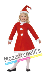 Costume Bambina Babbo Natale - Mazzucchellis