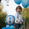 Composizioni con palloncini Primo compleanno bambino - Mazzucchellis