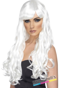 parrucca bianca mossa lunga - Mazzucchellis