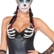 corsetto bustino scheletro carnevale halloween o altre feste a tema - Mazzucchellis