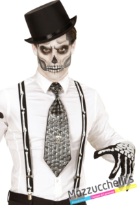 bretelle con ossa da scheletro halloween carnevale altre feste a tema - Mazzucchellis