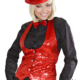 gilet elegante Rosso Showtime Donna da Presentatrice, Carnevale, Halloween o altre feste a tema - Mazzucchelliss 1